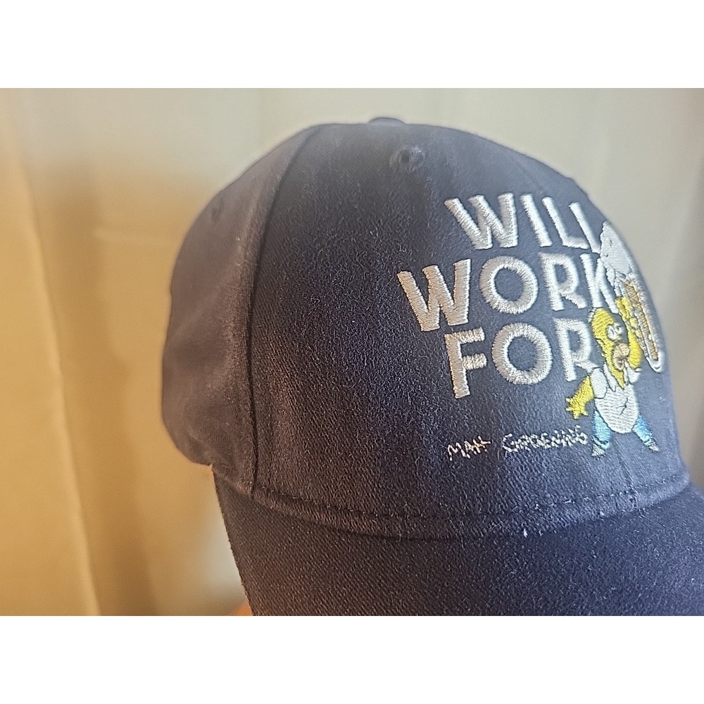 Will Work for Beer" Duff hat: "Vintage Duff Beer Hat - Homer Simpson - Picture 3 of 12